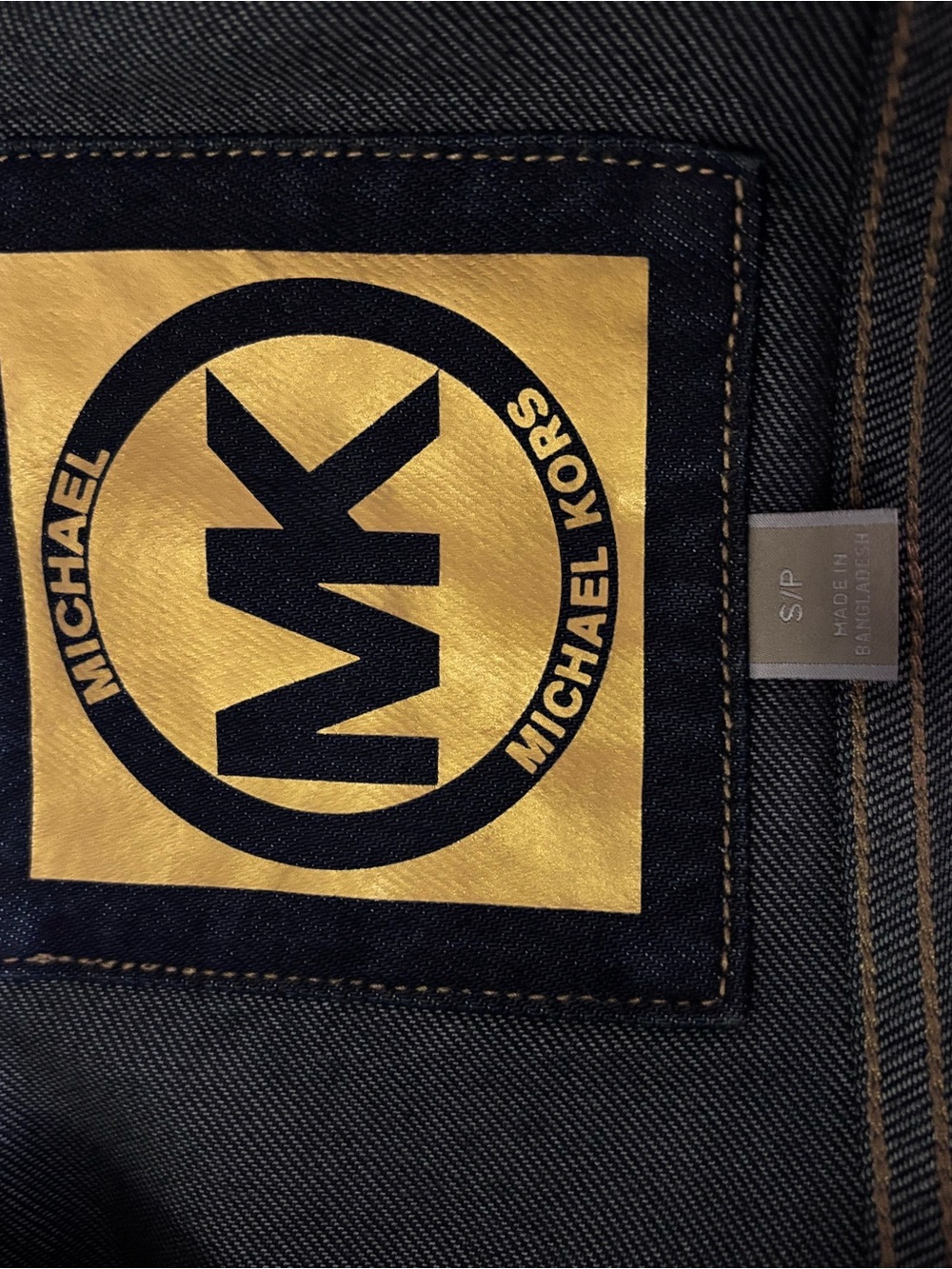 Michael Kors Women’s Vintage Dark Blue Denim Jacket - Y2K - Picture 10 of 12